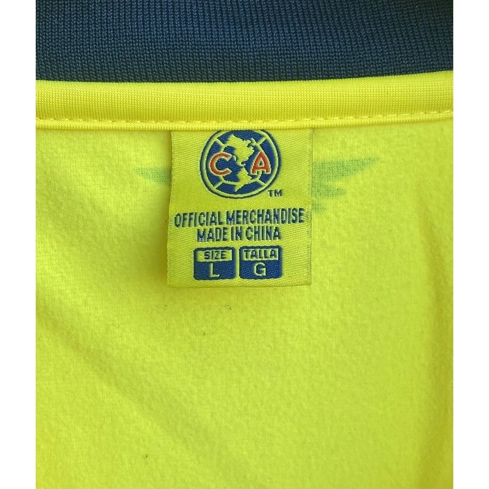 Club America Men's FC Track Jacket Yellow Blue size Large